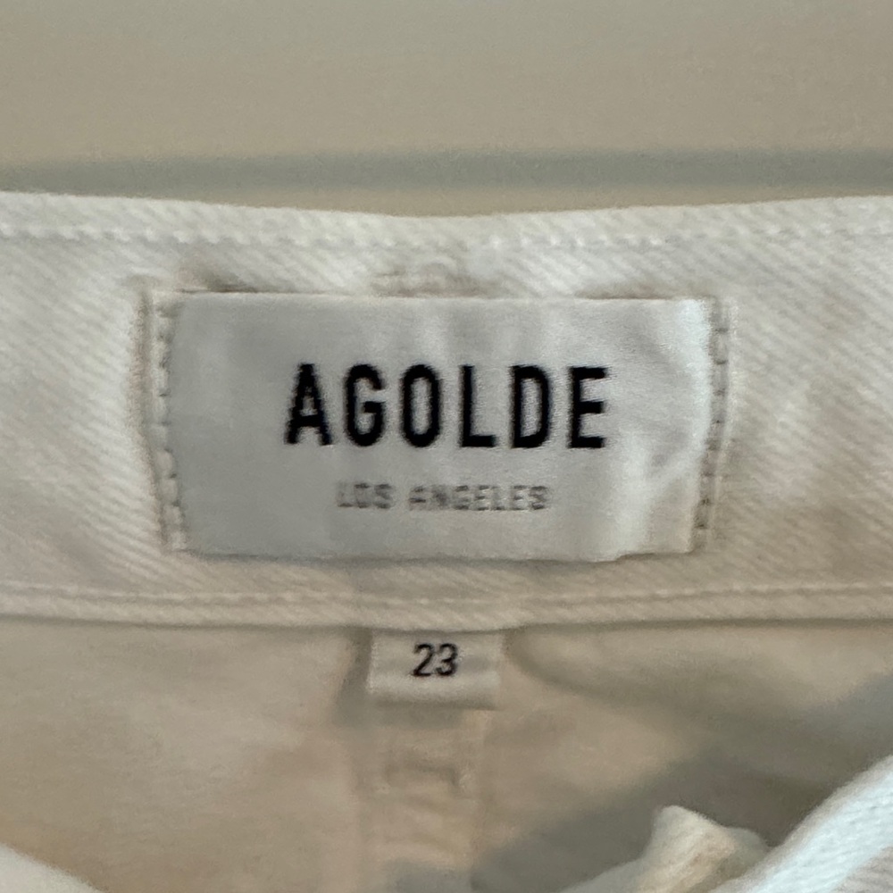 AGOLDE Minka High - Waisted White Wide-Leg Cargo Pants - Picture 6 of 6
